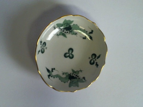 Porzellan-Manufaktur Meissen - Porzellan-Schlchen Grner Drache mit Goldrand