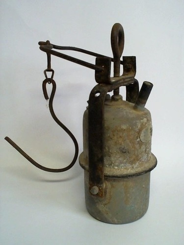 (Antike Karbidlampe) - Alte Grubenlampe - Bergbau