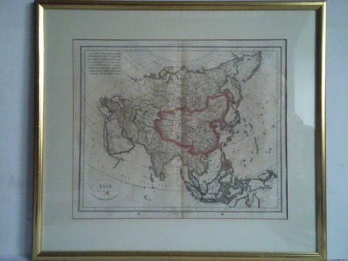 Asien - Poirson, Jean-Baptiste - Asie - Grenzkolorierte Kupferkarte