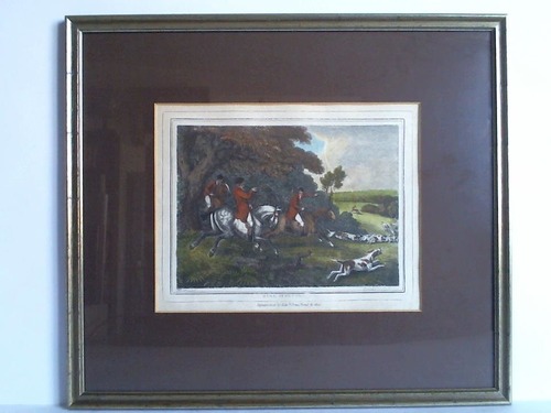 Howitt, Samuel (1756/57 - 1822) - Stag-Hunting - Colorierter Lithographie nach einem Kupferstich