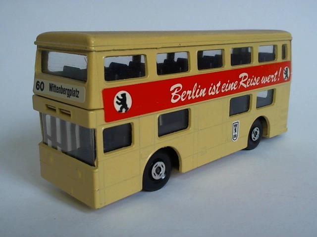 'Berlin ist eine Reise wert', (Maßstab 1:87, hellgelber Doppeldeckerbus Berlin)
