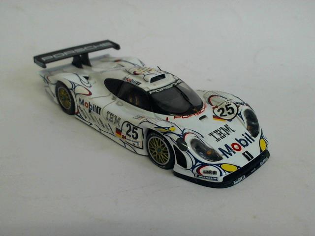 Paul's Model Art Minichamps - Porsche GT 1 1998 - Mobil U. Alzen / J. Mller / B. Wollek 25, 1/43