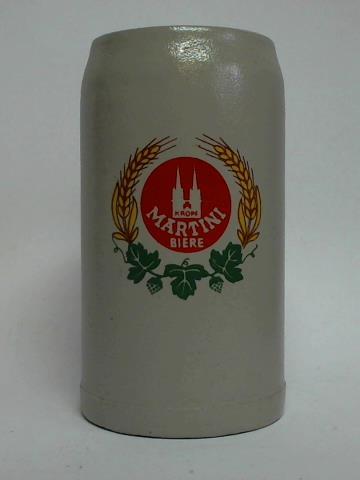 (Bierkrug / Tonkrug / Steinkrug) - Kropf Martini Biere