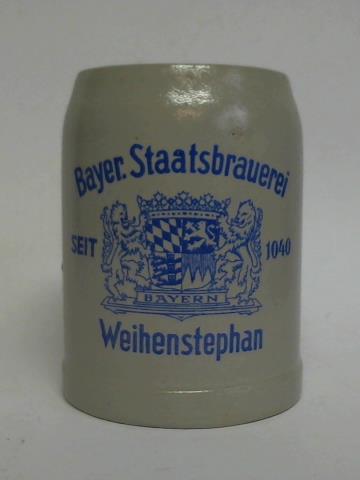(Bierkrug / Tonkrug / Steinkrug) - Bayer. Staatsbrauerei Weihenstephan. Seit 1040