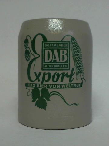 (Bierkrug / Tonkrug / Steinkrug) - Export - Das Bier von Weltruf. DAB Dortmunder Actien Brauerei