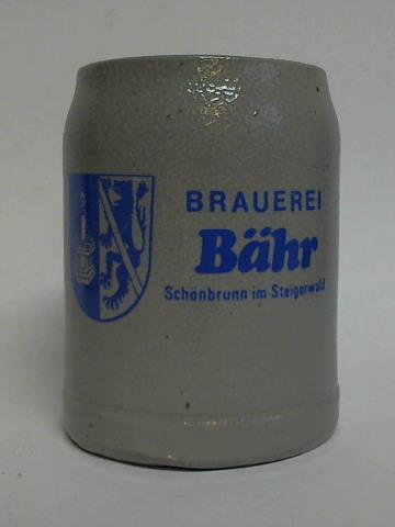 (Bierkrug / Tonkrug / Steinkrug) - Brauerei Bhr, Schnbrunn im Steigerwald