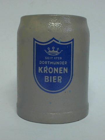 (Bierkrug / Tonkrug / Steinkrug) - Dortmunder Kronen-Bier. Seit 1729