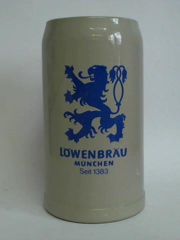 (Bierkrug / Tonkrug / Steinkrug) - Lwenbru Mnchen. Seit 1383