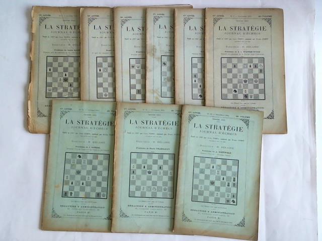 Delaire, H. - La Strategie Journal D'checs. Fonde en 1867 par Jean Preti, continue par Numa Preti. 9 Hefte
