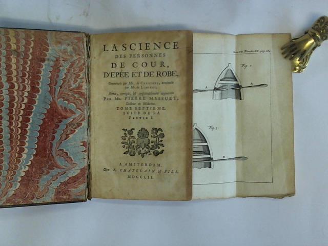 Chevigni/ Limiers - La science des personnes de cour, d'epe et de robe. Tome septieme. Suite de la partie I. - (De la marine)