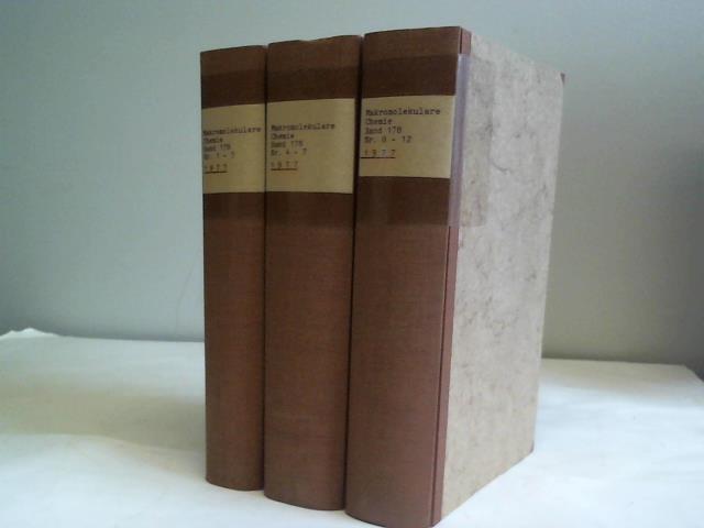 Makromolekulare Chemie - Band 178. Nr. 1-12 in 3 Bnden