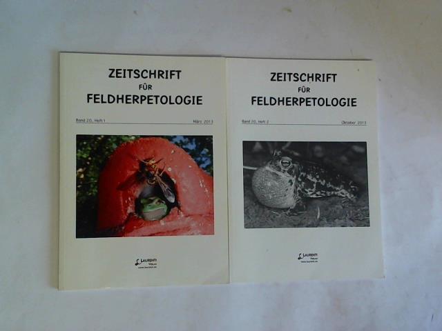 (Zeitschrift fr Feldherpetologie) - Band 20, Heft 1, Mrz 2013 / Band 20, Heft 2 , Oktober 2013. Zusammen 2 Hefte