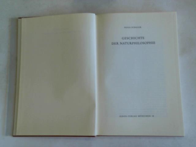 Dingler, Hugo - Geschichte der Naturphilosophie
