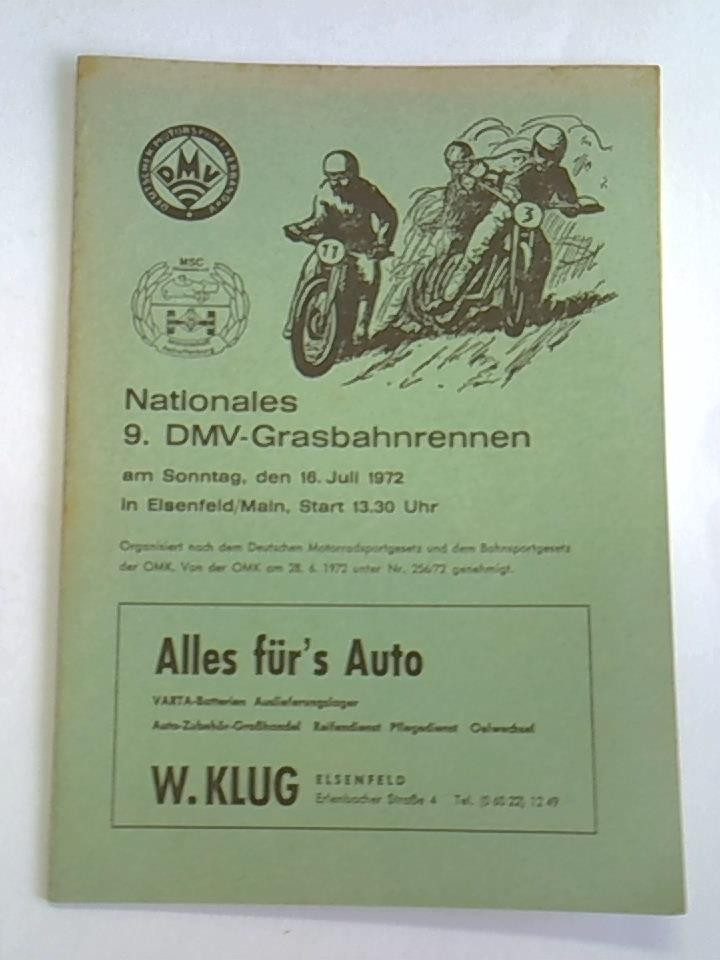 Nationales 9. DMV-Grasbahnrennen 16.Juli 1972