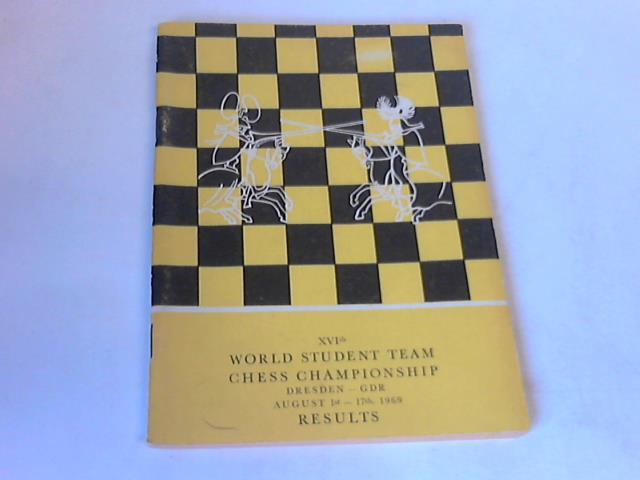 Sajtar, Jaroslav - XVIth world student team chess championship Dresden - GDR August 1st - 17th, 1969