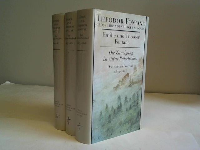 Fontane, Theodor - Emilie und Theodor Fontane. 3 Bnde