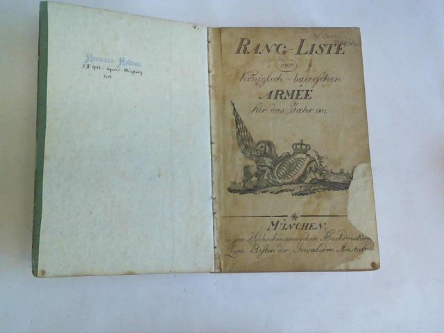 Kniglich-baierische Armee - Rangliste der Kniglich-baierischen Armee fr das Jahr 1811