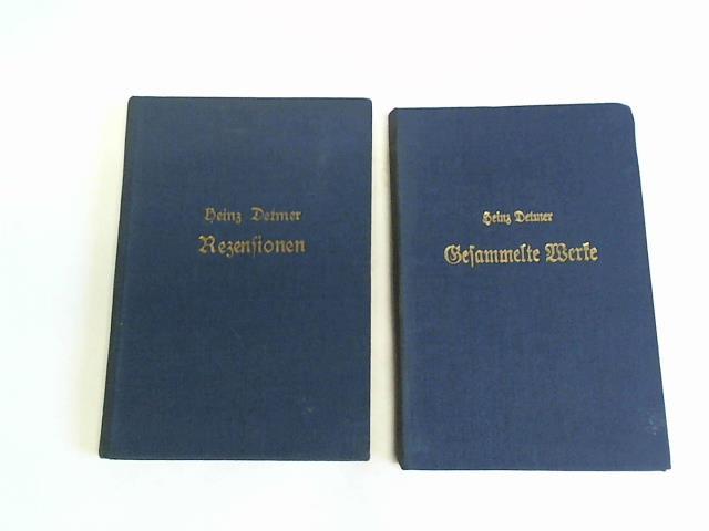 Detmer, Heinz - Rezensionen ber Wilhelm Raabe, Hermann und Dorothea, Wallensteins Lager, Moderne deutsche Lyrik/Gesammelte Werke. 2 Bnde