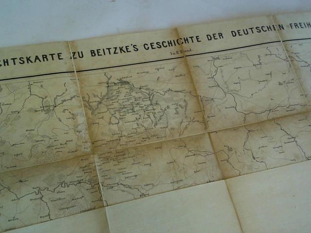 (Beitzke, Heinrich) - bersichtskarte zu Beitzkes Geschichte der Deutschen Freiheitskriege, 1. und 2. Band