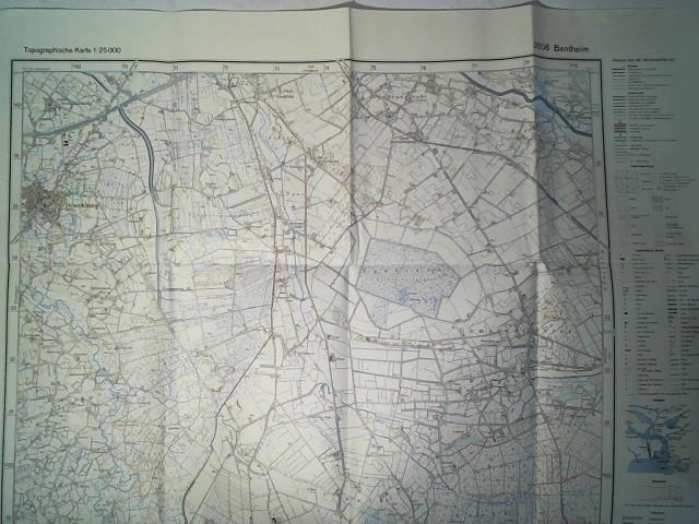 Topographische Karte 1 : 25 000 - 3608 Bentheim