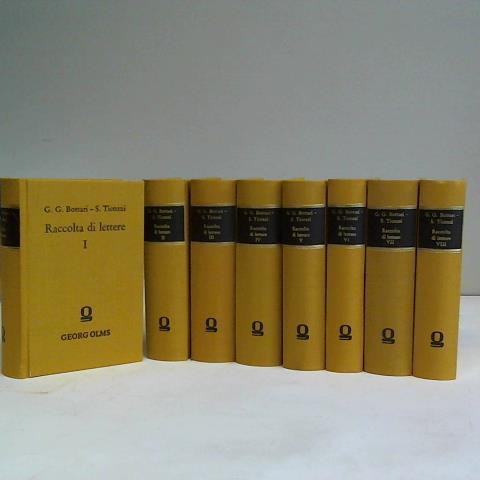 Bottari, Giovanni Gaetano - Raccolta di lettere sulla pittura, scultura ed architettura: Scritte da' pi celebri personaggi dei secc. XV, XVI e XVII. 8 volumes
