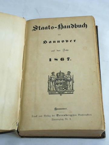Staats-Handbuch - Fr Hannover auf das Jahr 1867