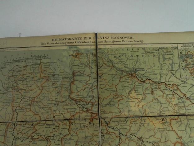 Hannover - Heimatskarte der Provinz Hannover, des Grossherzogtums Oldenburg und des Herzogtums Braunschweig