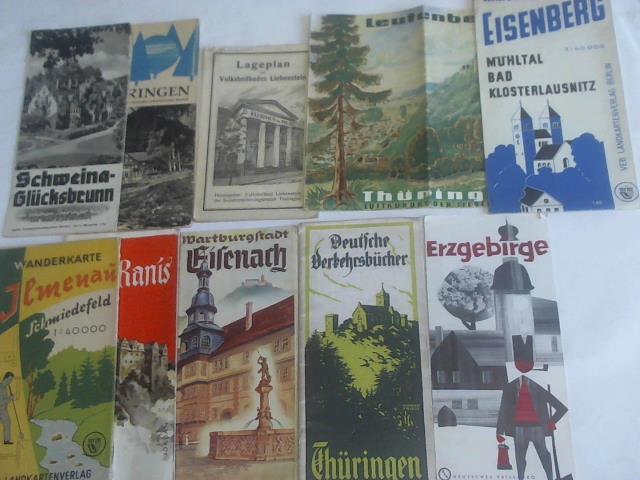 Thringen - Sammlung von 11 Karten und Broschren