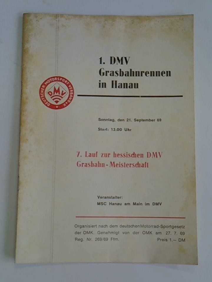 1. DMV Grasbahnrennen in Hanau 21.Sept. 1969