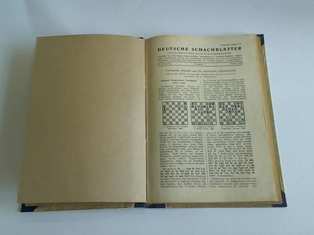 Schachverlag Hans Hedewigs Nachf. Curt Ronniger (Hrsg.) - Deutsche Schachbltter. Zeitschrift fr alle Schachfreunde. 35. Jahrgang  aus 1950. 12 Hefte in 1 Band