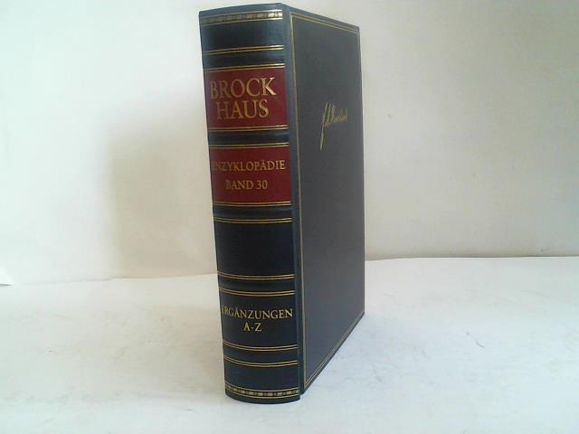 F. A. Brockhaus - Enzyklopdie. Ergnzungen. 30. Band