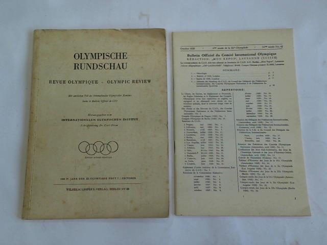 Internationales Olympisches Institut (Hrsg.) - Olympische Rundschau. Revue Olympique. Olympic review