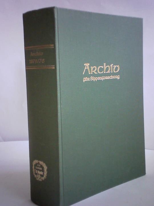 Kretschmer, Hans - Archiv fr Sippenforschung mit praktischer Forschungshilfe. 41. und 42. Jahrgang 1975 - 1976