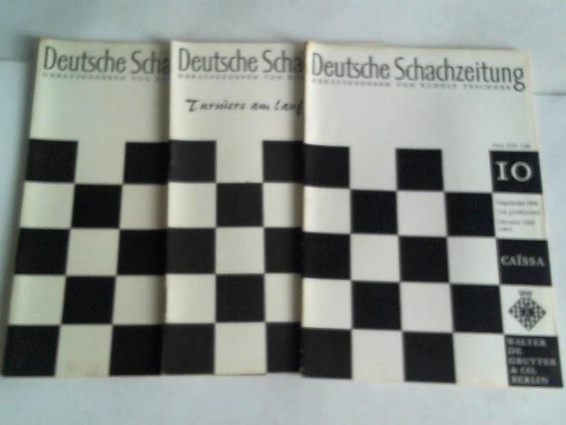 Deutsche Schachzeitung - Jahrgang 1965, Hefte 10, 11 und 12. Drei Hefte