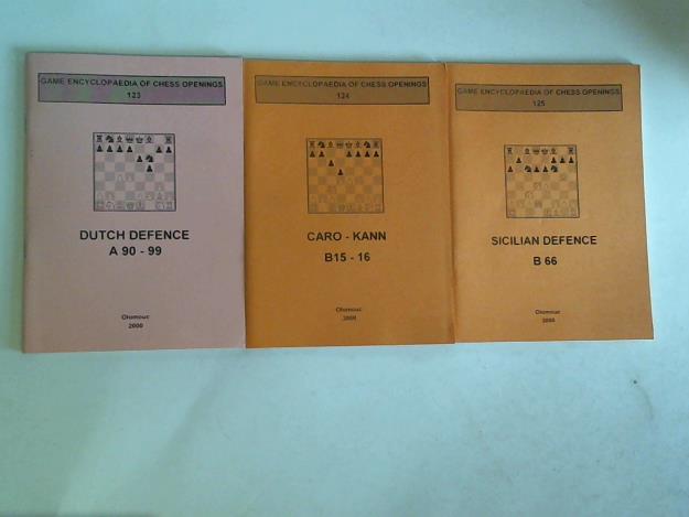 (Game Encyclopaedia of Chess Openings) - 3 Hefte