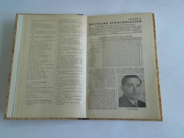 Schachverlag Hans Hedewigs Nachf. Curt Ronniger (Hrsg.) - Deutsche Schachbltter. Zeitschrift fr alle Schachfreunde. 34. Jahrgang aus 1949. 12 Hefte in 1 Band