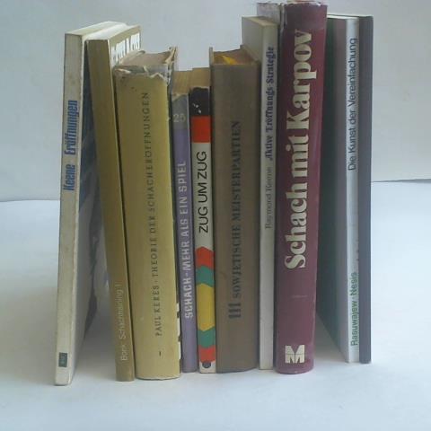Verschiedene Autoren - Schachbcher. Sammlung von 10 Bchern