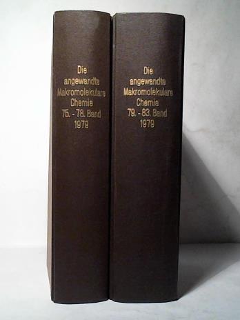 Die Angewandte Makromolekulare Chemie - An International Journal of Applied Macromolecular Chemistry and Physics - Band 75 bis 83 (1979) in zwei Bnden