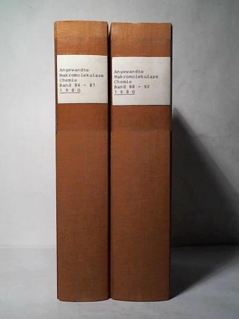 Die Angewandte Makromolekulare Chemie - An International Journal of Applied Macromolecular Chemistry and Physics - Band 84 bis 92 (1980) in zwei Bnden