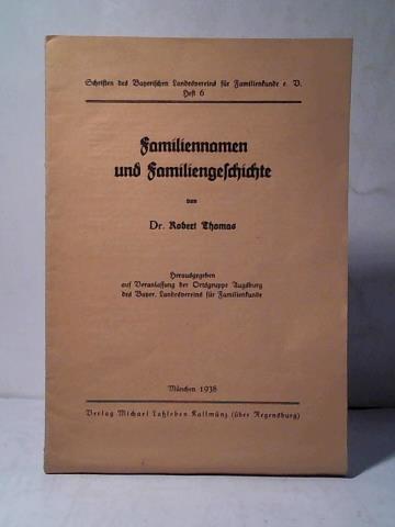 Thomas, Robert - Familiennamen und Familiengeschichte