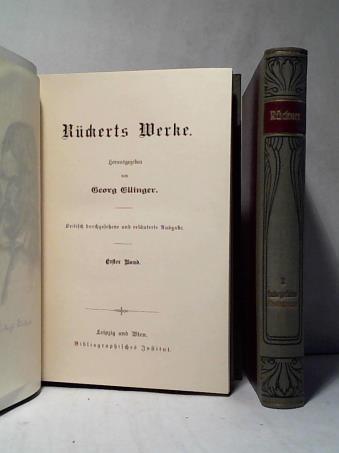 Ellinger, Georg (Hrsg.) - Rckerts Werke. Erster und Zweiter Band