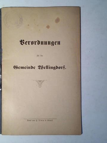 (Kiel) - Verordnungen fr die Gemeinde Wellingdorf