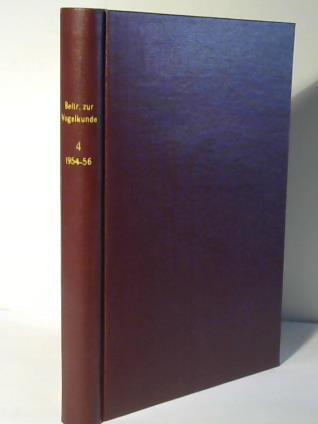 Stresemann / Heyder / Dathe / Creutz (Hrsg.) - Beitrge zur Vogelkunde. Band 4 1954-56