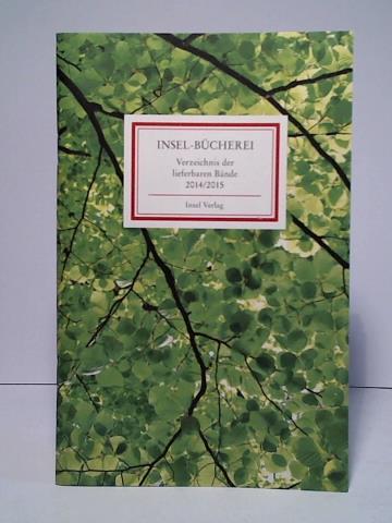 Insel-Bcherei - Verzeichnis der lieferbaren Bnde 2014/ 2015