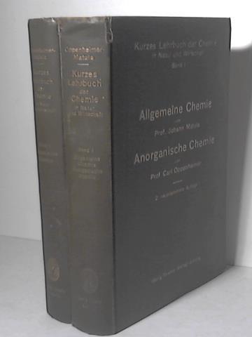 Oppenheimer, Carl - Anorganische Chemie/ Organische Chemie. 2 Bnde