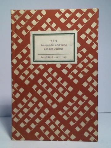 Weber-Schfer, Peter (gesammelt) - ZEN. Aussprche und Verse der Zen-Meister