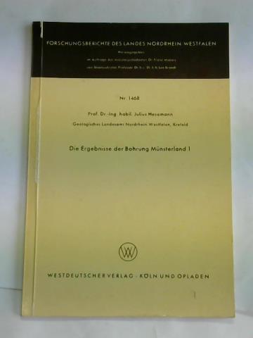 Hesemann, Julius - Die Ergebnisse der Bohrung Mnsterland 1