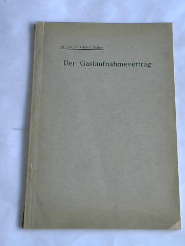 Der Gastaufnahmevertrag