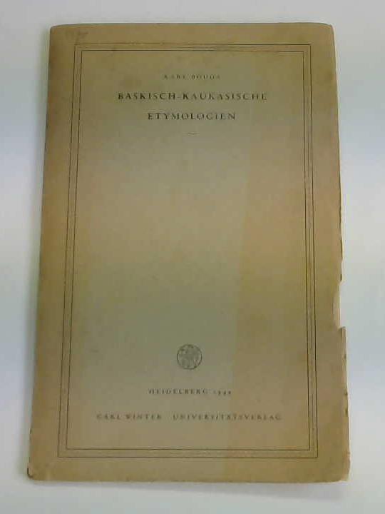 Bouda, Karl - Baskisch-Kaukasische Etymologien