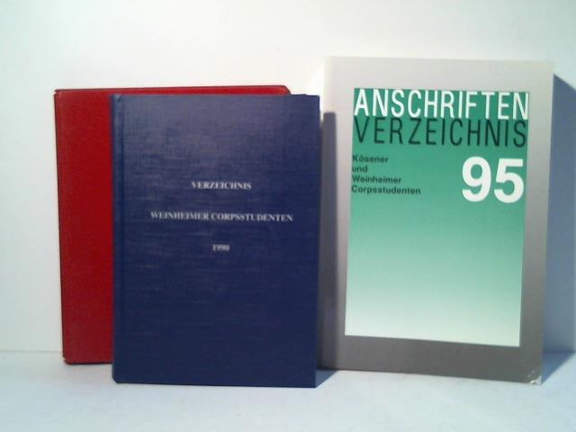 (Ksener und Weinheimer Corpsstudenten/ Corps Friso-Cheruskia) - 3 Bnde